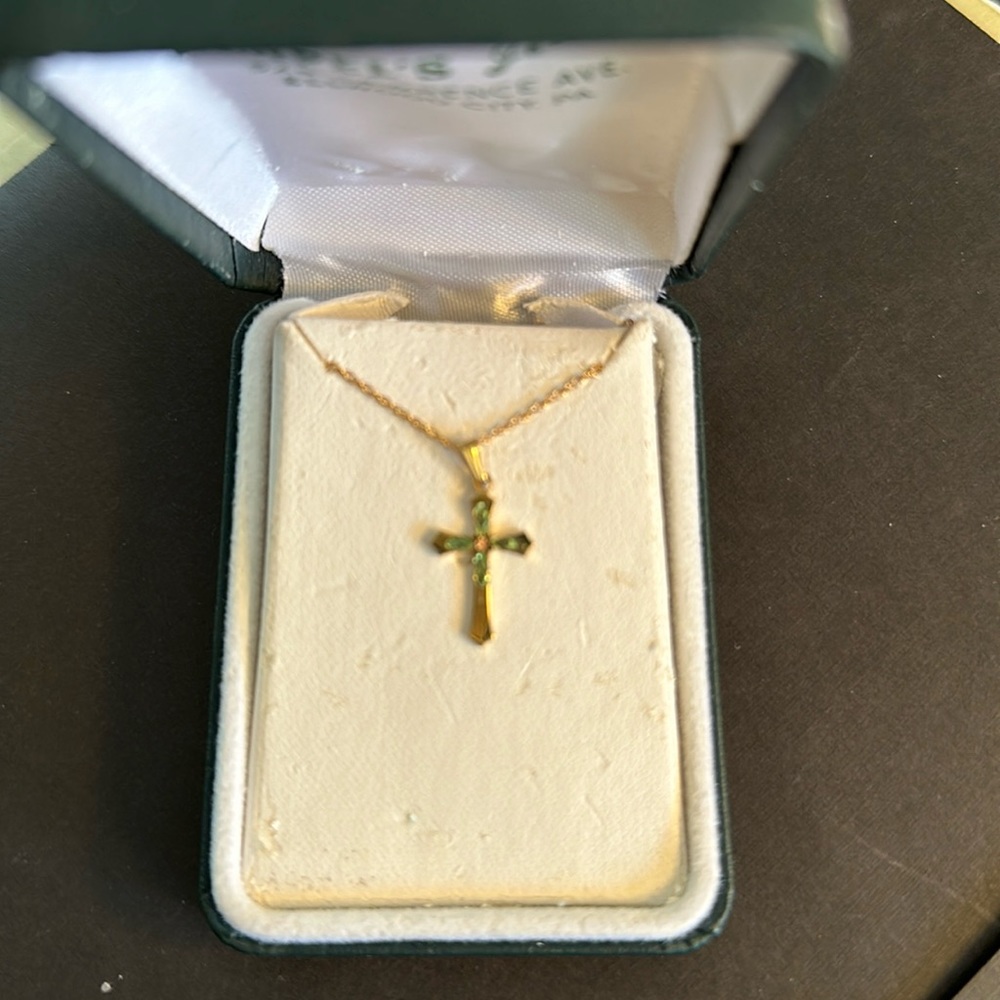 Girl's Gold cross necklace